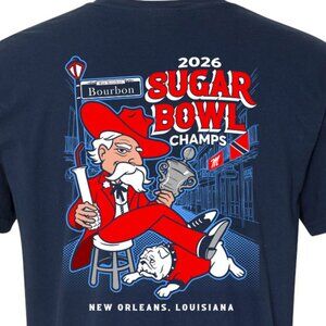 Ole Miss Sugar Bowl Champions Comfort Colors® unisex t-shirt NAVY